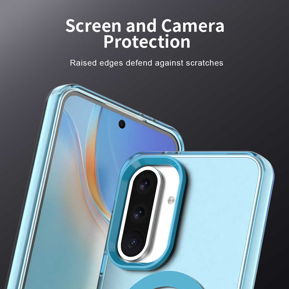 Custodia MagSafe per Samsung Galaxy A36 A366, Techsuit, CandyCase, Blu