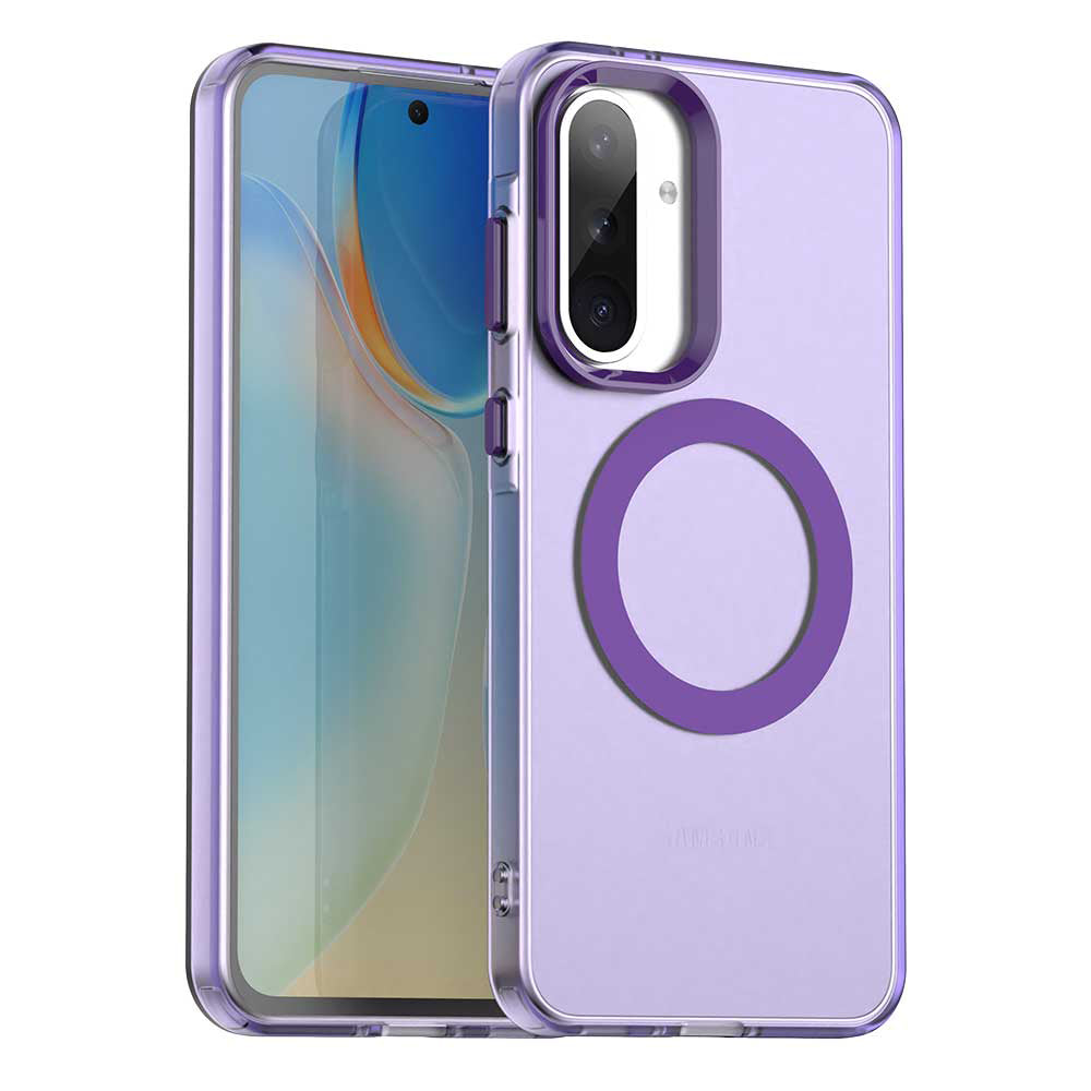 Custodia MagSafe per Samsung Galaxy A36 A366, Techsuit, CandyCase, Viola