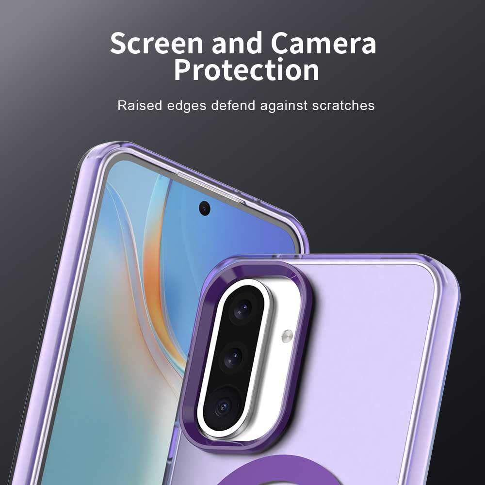Custodia MagSafe per Samsung Galaxy A36 A366, Techsuit, CandyCase, Viola