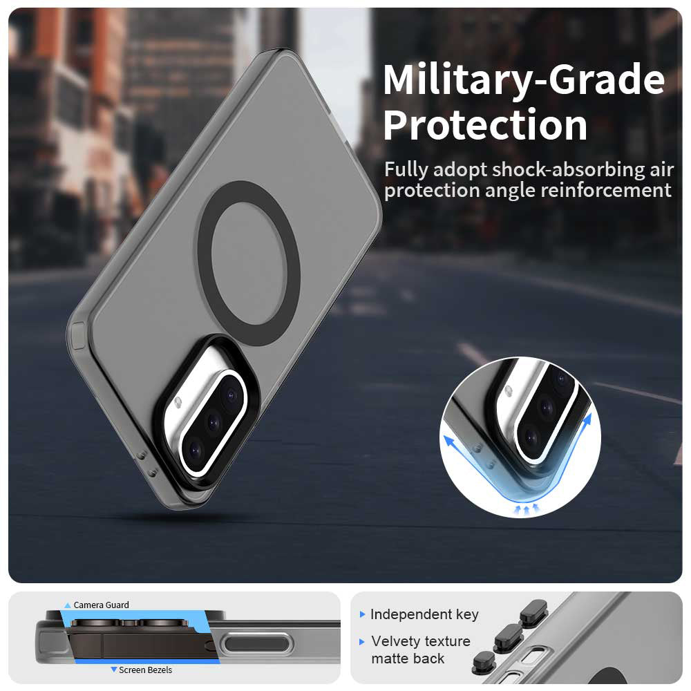Custodia MagSafe per Samsung Galaxy A36 A366, Techsuit, CandyCase, Nera