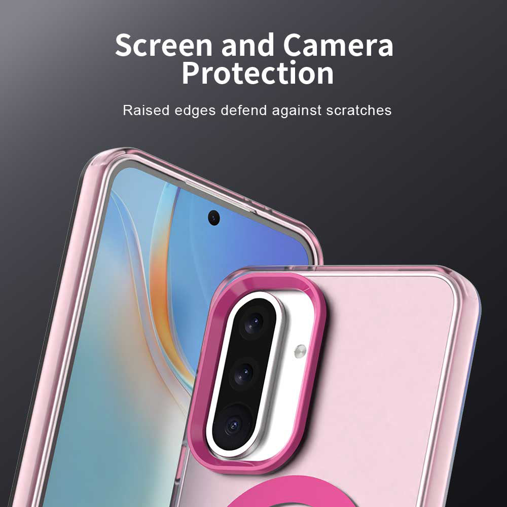 Custodia MagSafe per Samsung Galaxy A36 A366, Techsuit, CandyCase, Rosa