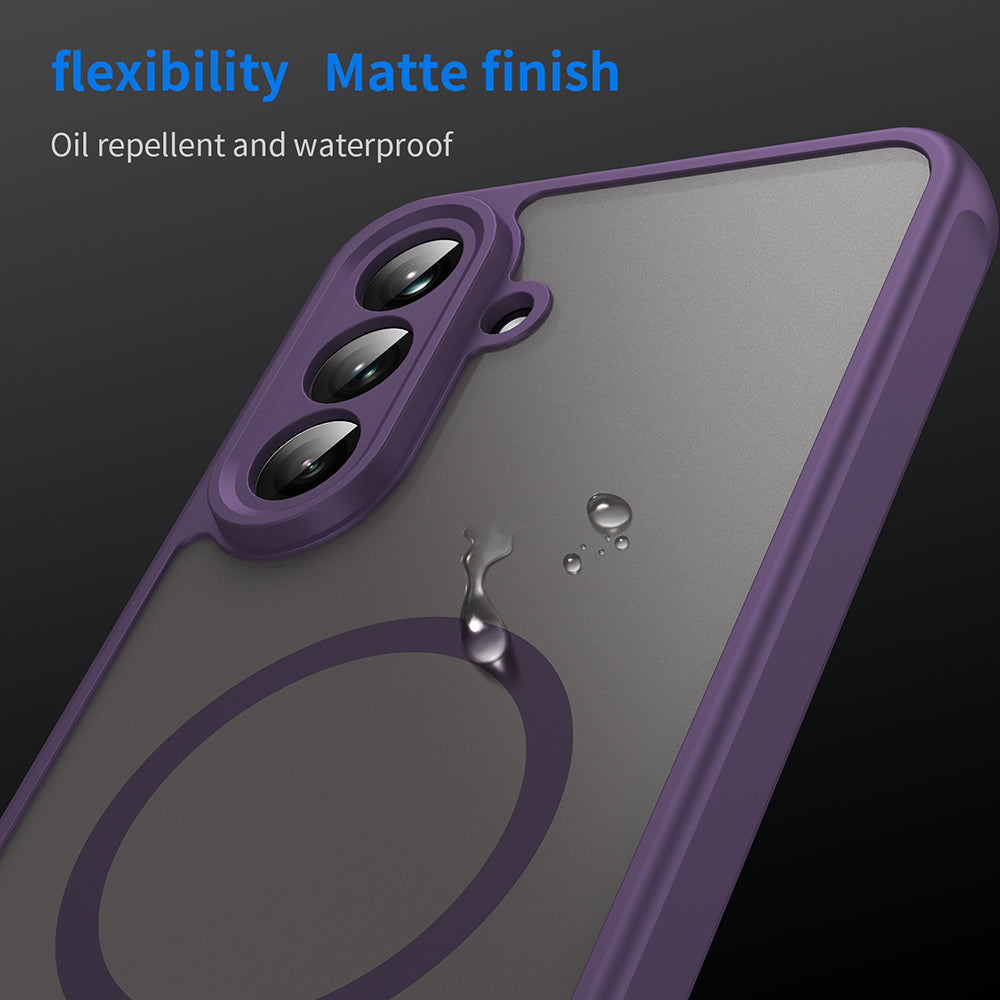 Custodia MagSafe per Samsung Galaxy A36 A366, Techsuit, HaloFrost II, Viola