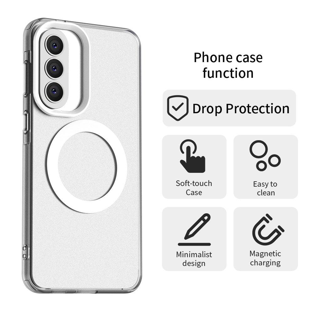 Custodia MagSafe per Samsung Galaxy A37 5G, Techsuit, CandyCase, Bianca