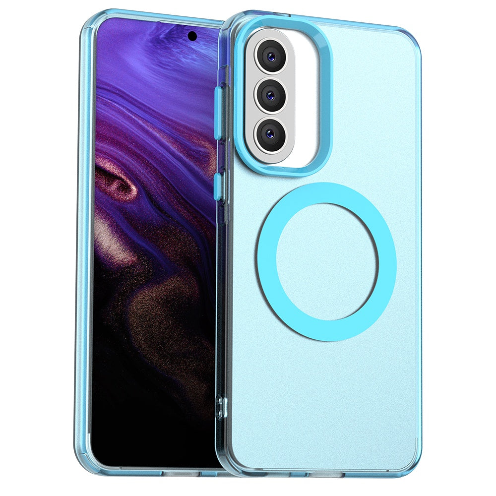 Custodia MagSafe per Samsung Galaxy A37 5G, Techsuit, CandyCase, Blu