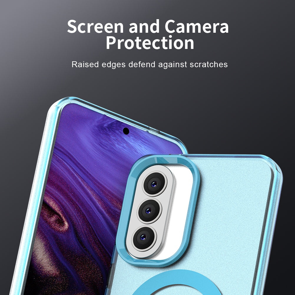 Custodia MagSafe per Samsung Galaxy A37 5G, Techsuit, CandyCase, Blu