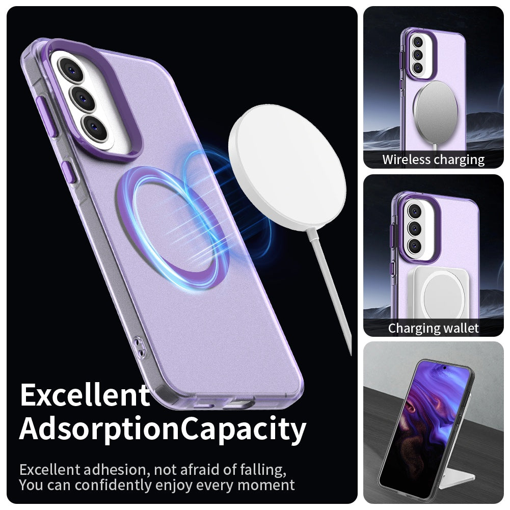 Custodia MagSafe per Samsung Galaxy A37 5G, Techsuit, CandyCase, Viola