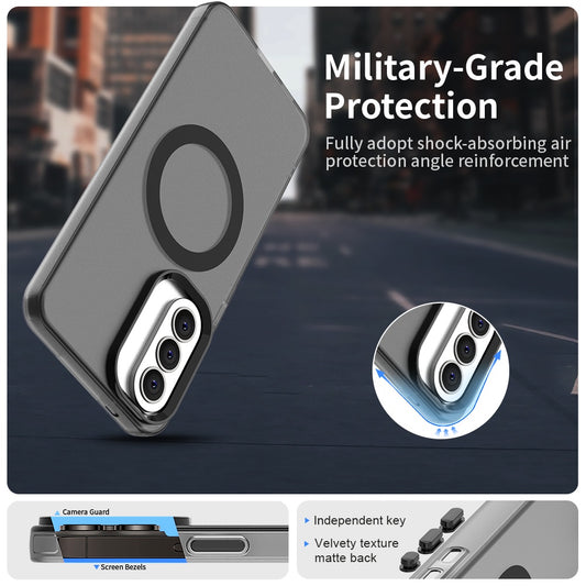 Custodia MagSafe per Samsung Galaxy A37 5G, Techsuit, CandyCase, Nera