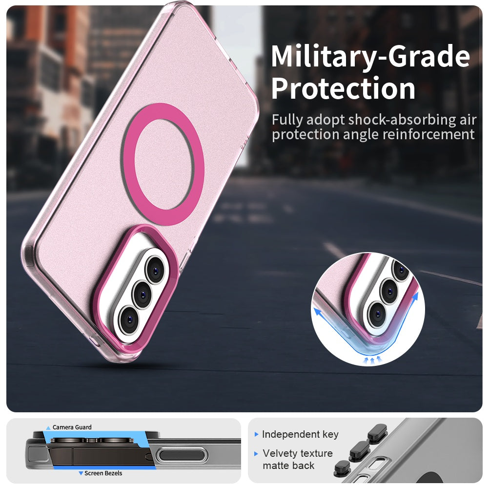Custodia MagSafe per Samsung Galaxy A37 5G, Techsuit, CandyCase, Rosa