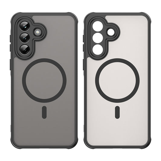 Custodia MagSafe per Samsung Galaxy A37 5G, Techsuit, HaloFrost II, Nera