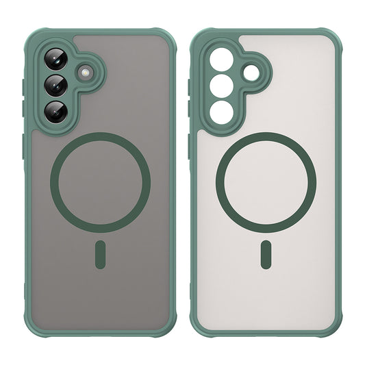 Custodia MagSafe per Samsung Galaxy A37 5G, Techsuit, HaloFrost II, Verde