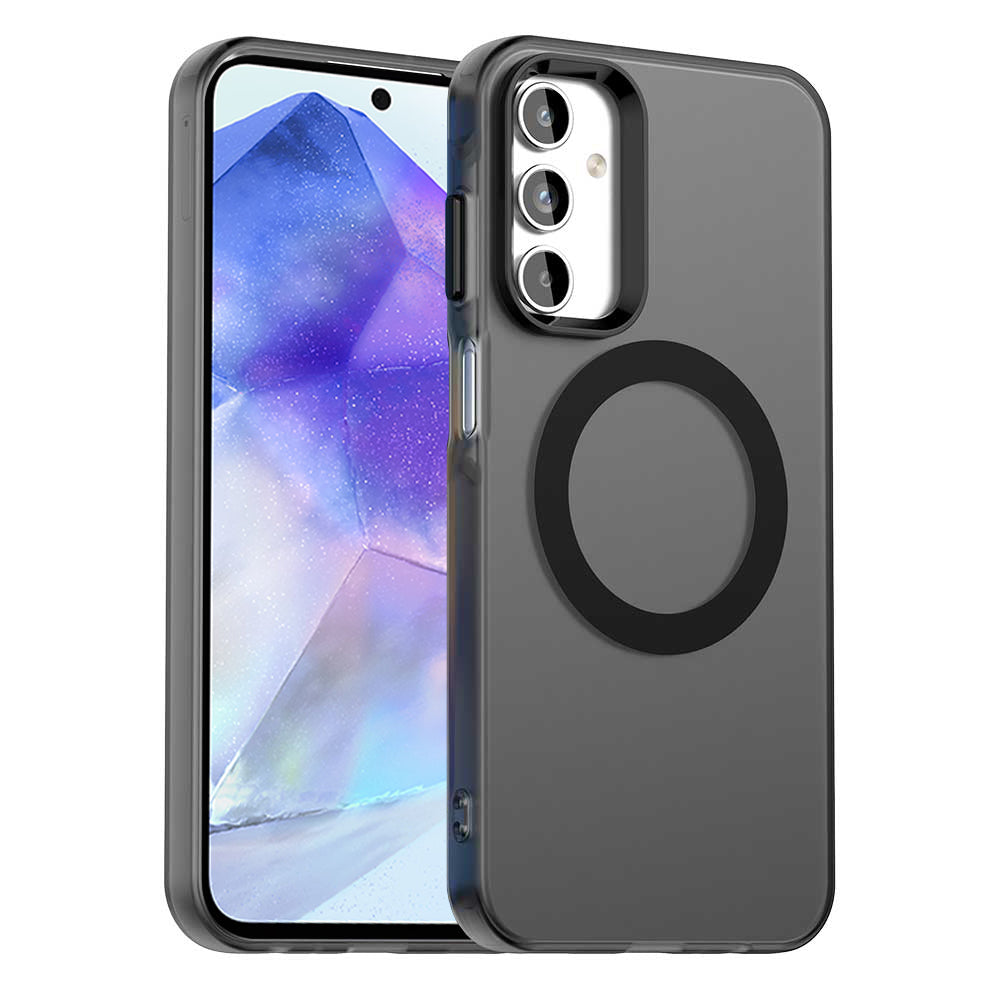 Custodia MagSafe per Samsung Galaxy A55 5G A556, Techsuit, CandyCase, Nera