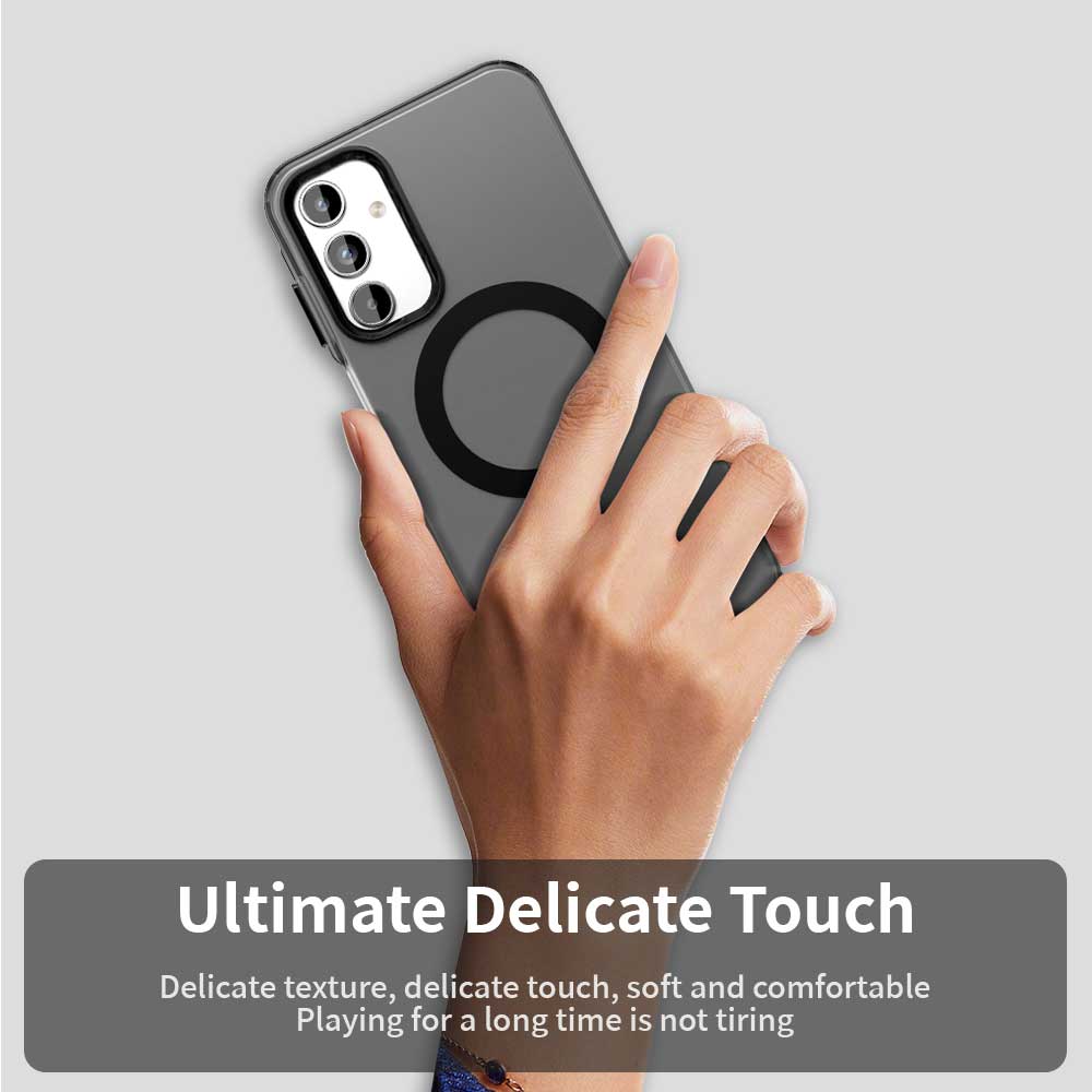 Custodia MagSafe per Samsung Galaxy A55 5G A556, Techsuit, CandyCase, Nera
