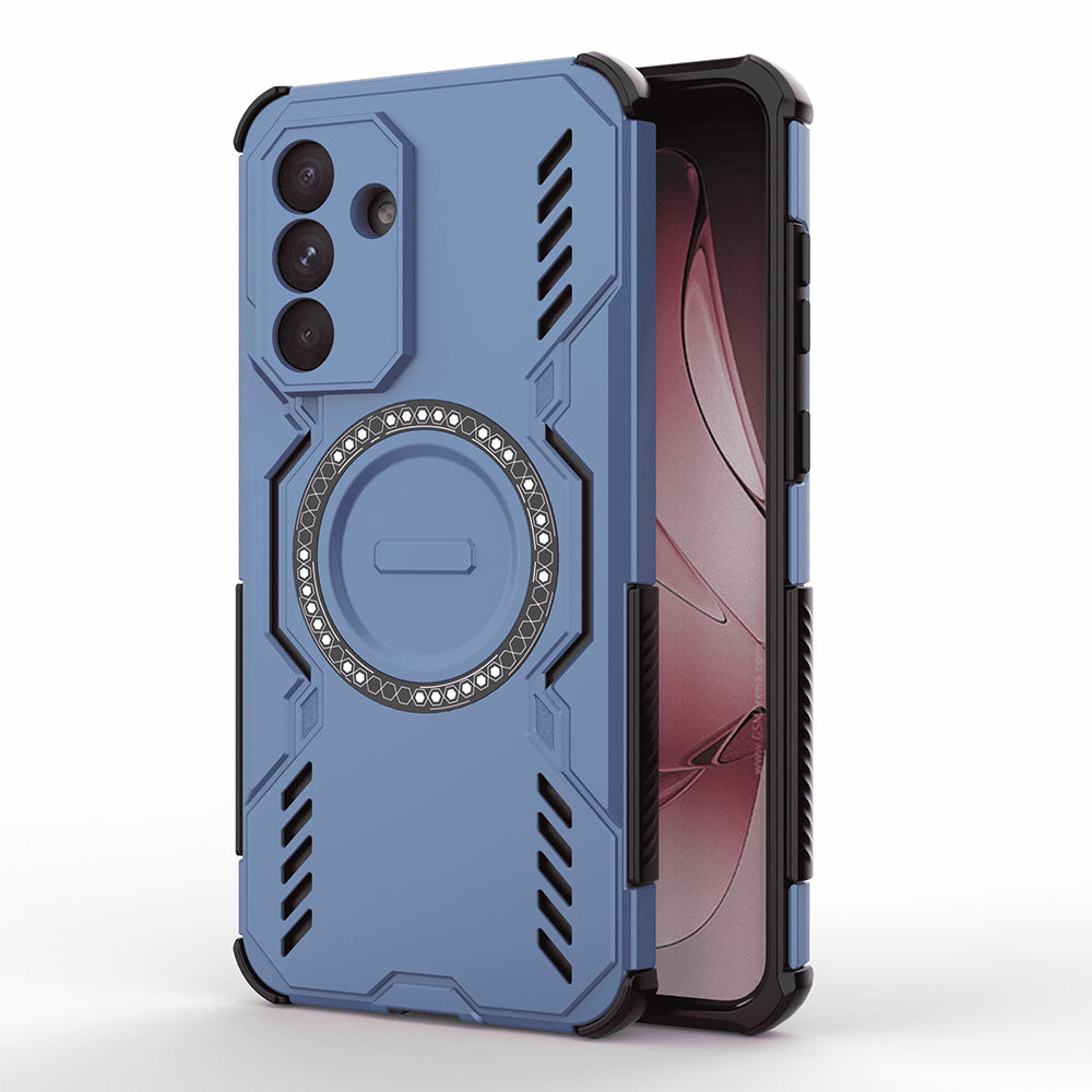 Custodia MagSafe per Samsung Galaxy A56 A566, Techsuit, ArmorMag, Blu