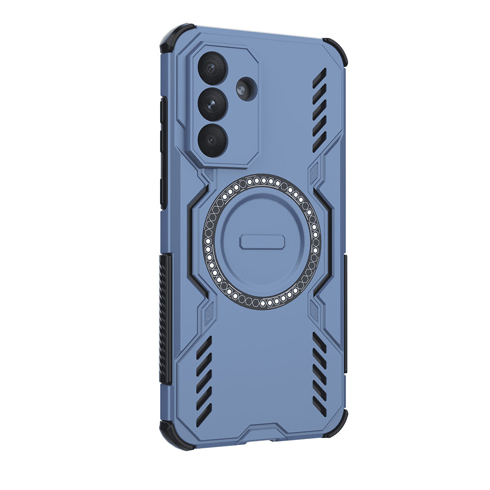 Custodia MagSafe per Samsung Galaxy A56 A566, Techsuit, ArmorMag, Blu