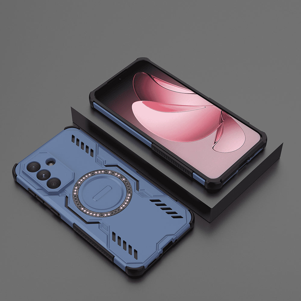 Custodia MagSafe per Samsung Galaxy A56 A566, Techsuit, ArmorMag, Blu