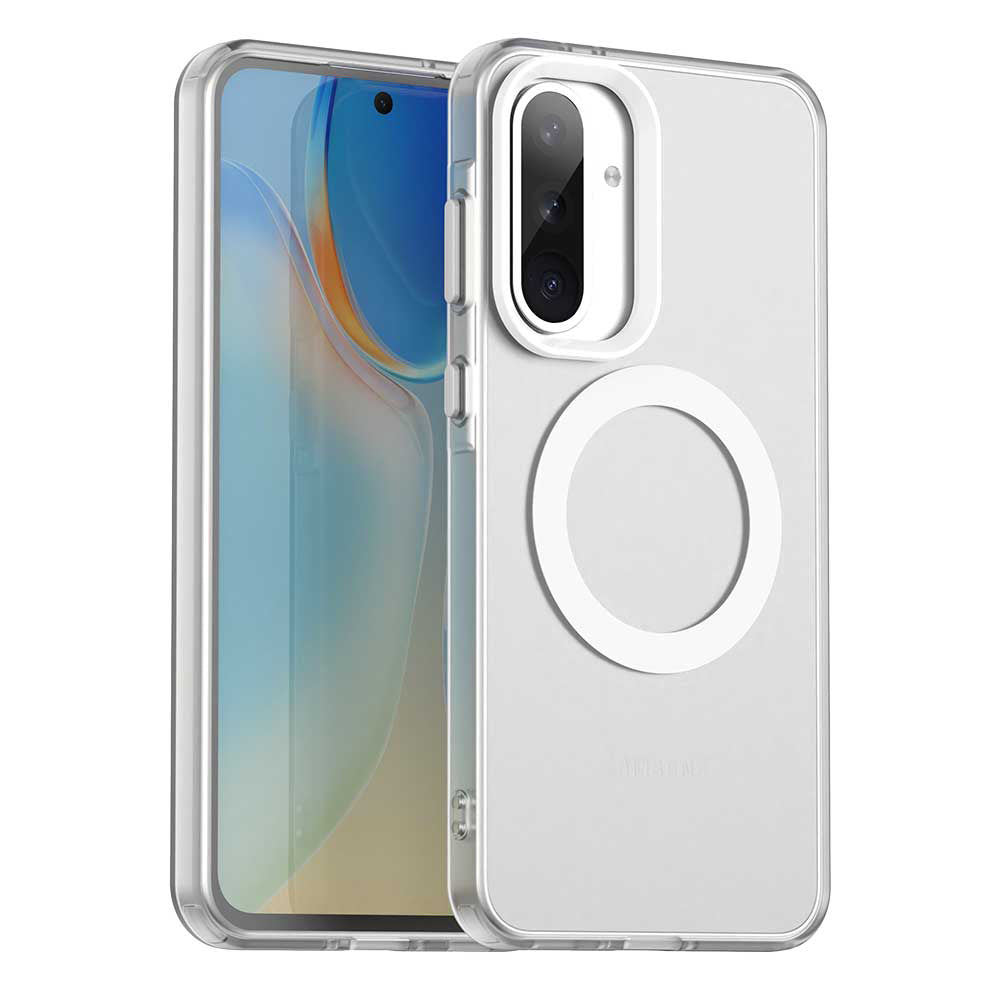 Custodia MagSafe per Samsung Galaxy A56 A566, Techsuit, CandyCase, Bianca