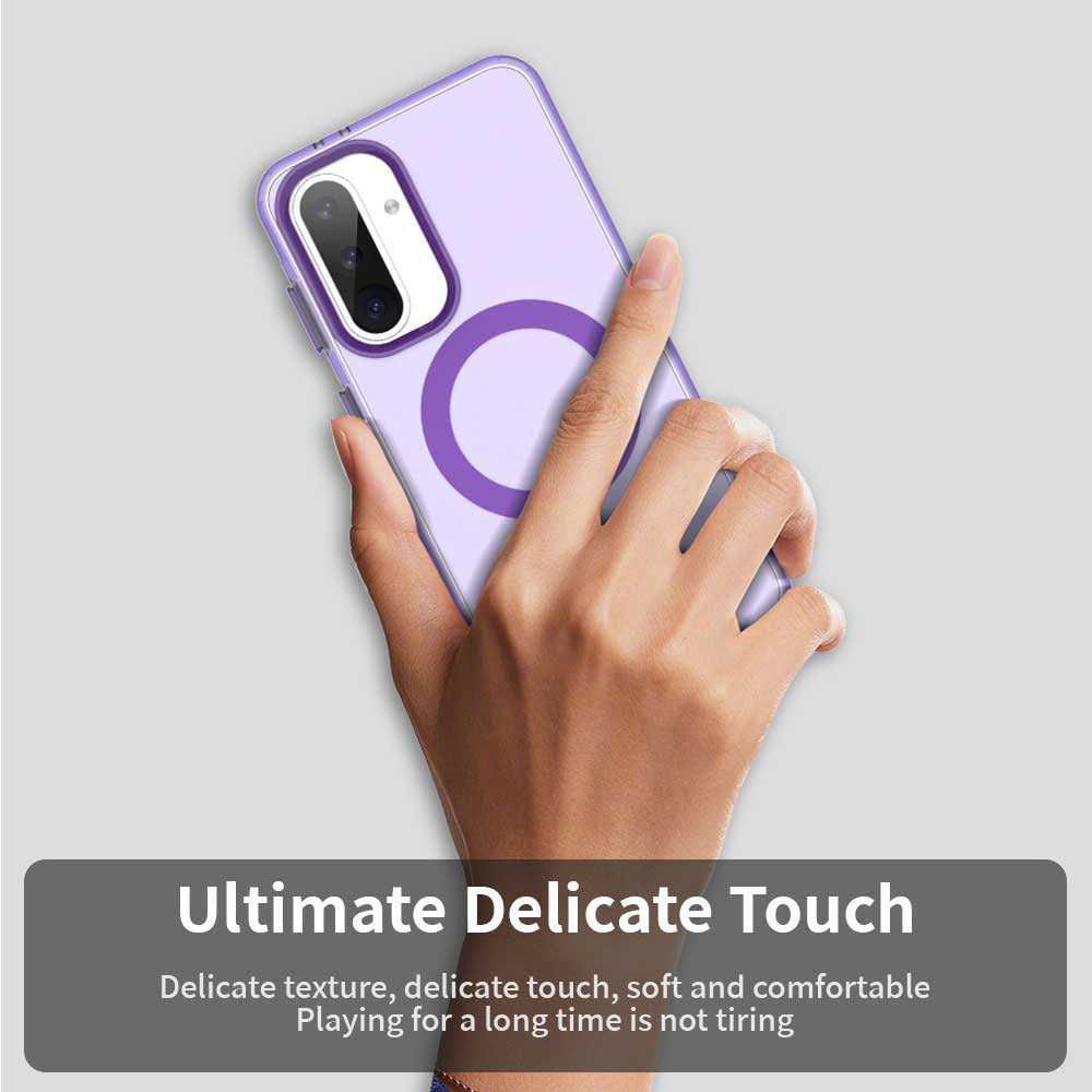Custodia MagSafe per Samsung Galaxy A56 A566, Techsuit, CandyCase, Viola