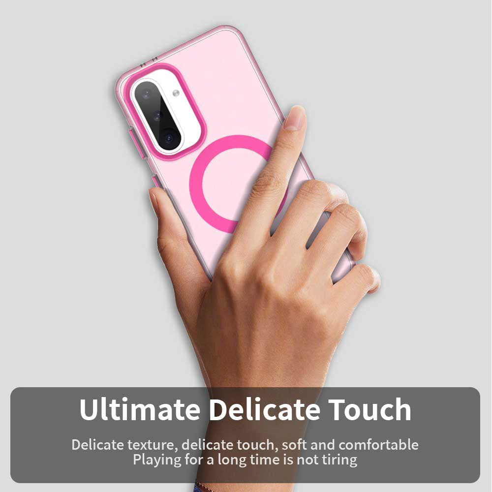 Custodia MagSafe per Samsung Galaxy A56 A566, Techsuit, CandyCase, Rosa