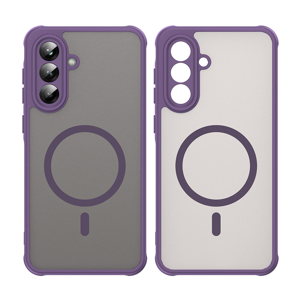 Custodia MagSafe per Samsung Galaxy A56 A566, Techsuit, HaloFrost II, Viola
