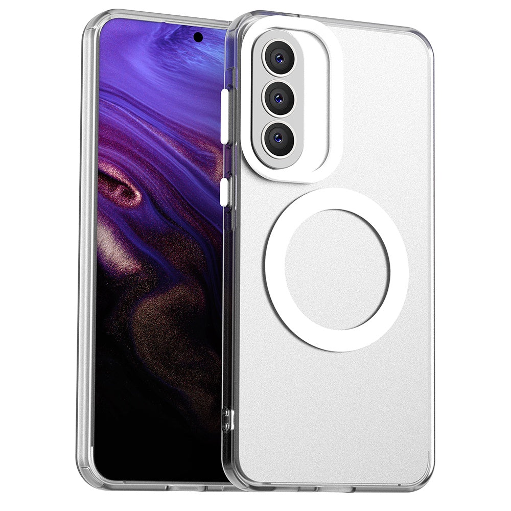 Custodia MagSafe per Samsung Galaxy A57 5G, Techsuit, CandyCase, Bianca