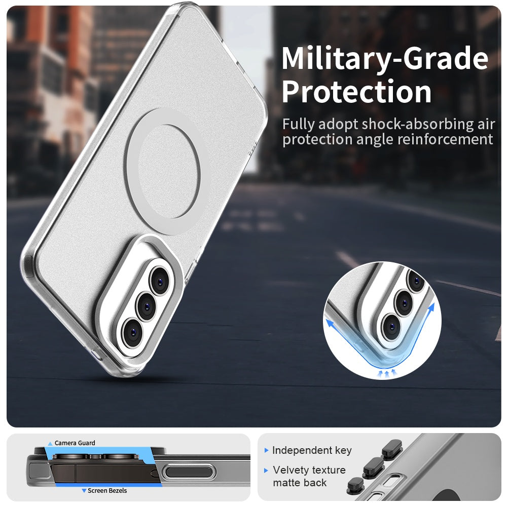 Custodia MagSafe per Samsung Galaxy A57 5G, Techsuit, CandyCase, Bianca