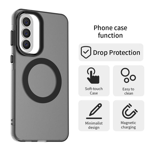 Custodia MagSafe per Samsung Galaxy A57 5G, Techsuit, CandyCase, Nera