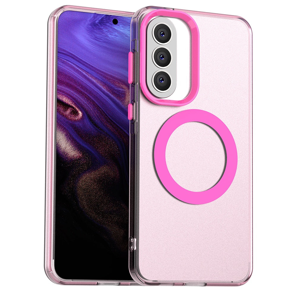 Custodia MagSafe per Samsung Galaxy A57 5G, Techsuit, CandyCase, Rosa