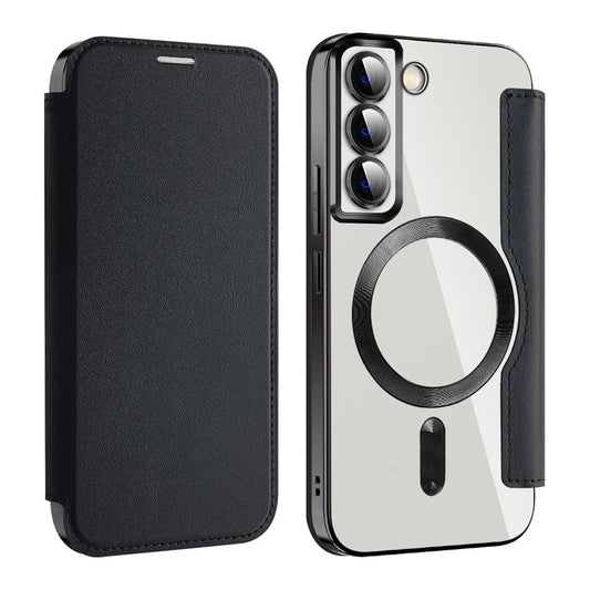 Custodia MagSafe per Samsung Galaxy S22 5G S901, Techsuit, SmartMag Book, Nera