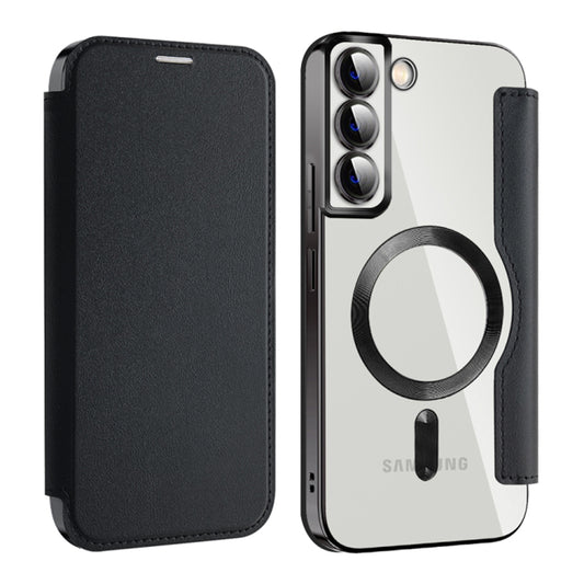 Custodia MagSafe per Samsung Galaxy S22+ 5G S906, Techsuit, SmartMag Book, Nera