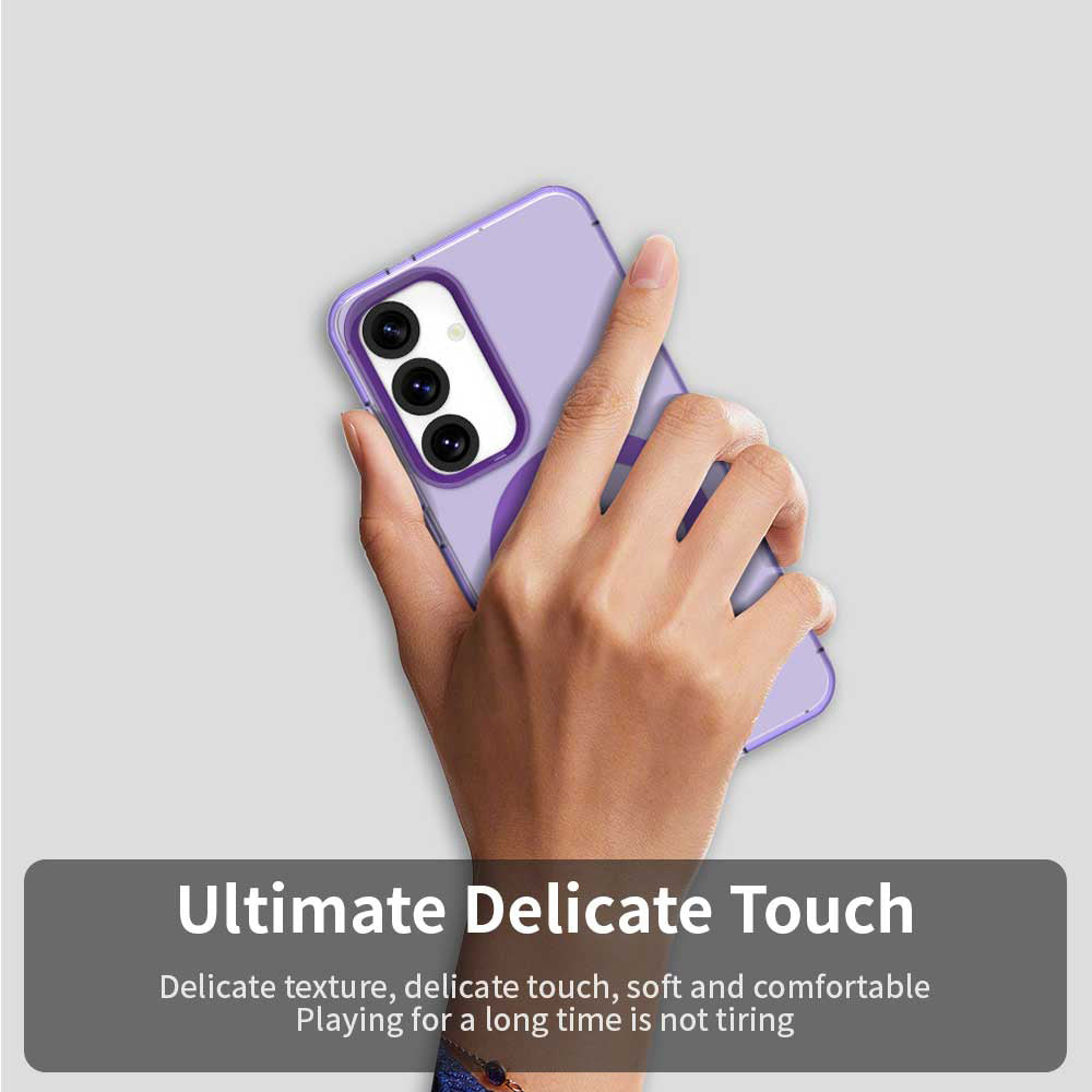 Custodia MagSafe per Samsung Galaxy S23 FE S711, Techsuit, CandyCase, Viola