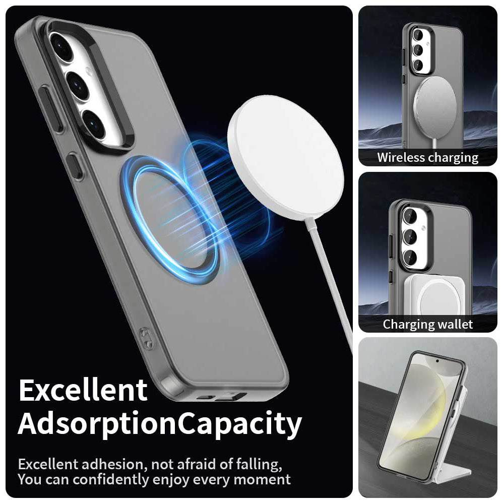 Custodia MagSafe per Samsung Galaxy S23 FE S711, Techsuit, CandyCase, Nera