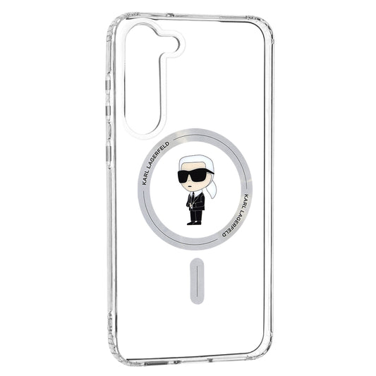 MagSafe Case for Samsung Galaxy S23+ S916, Karl Lagerfeld, IML Ikonik Karl, Transparent