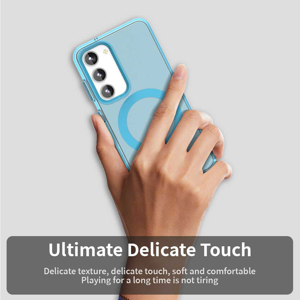 Custodia MagSafe per Samsung Galaxy S23 S911, Techsuit, CandyCase, Blu