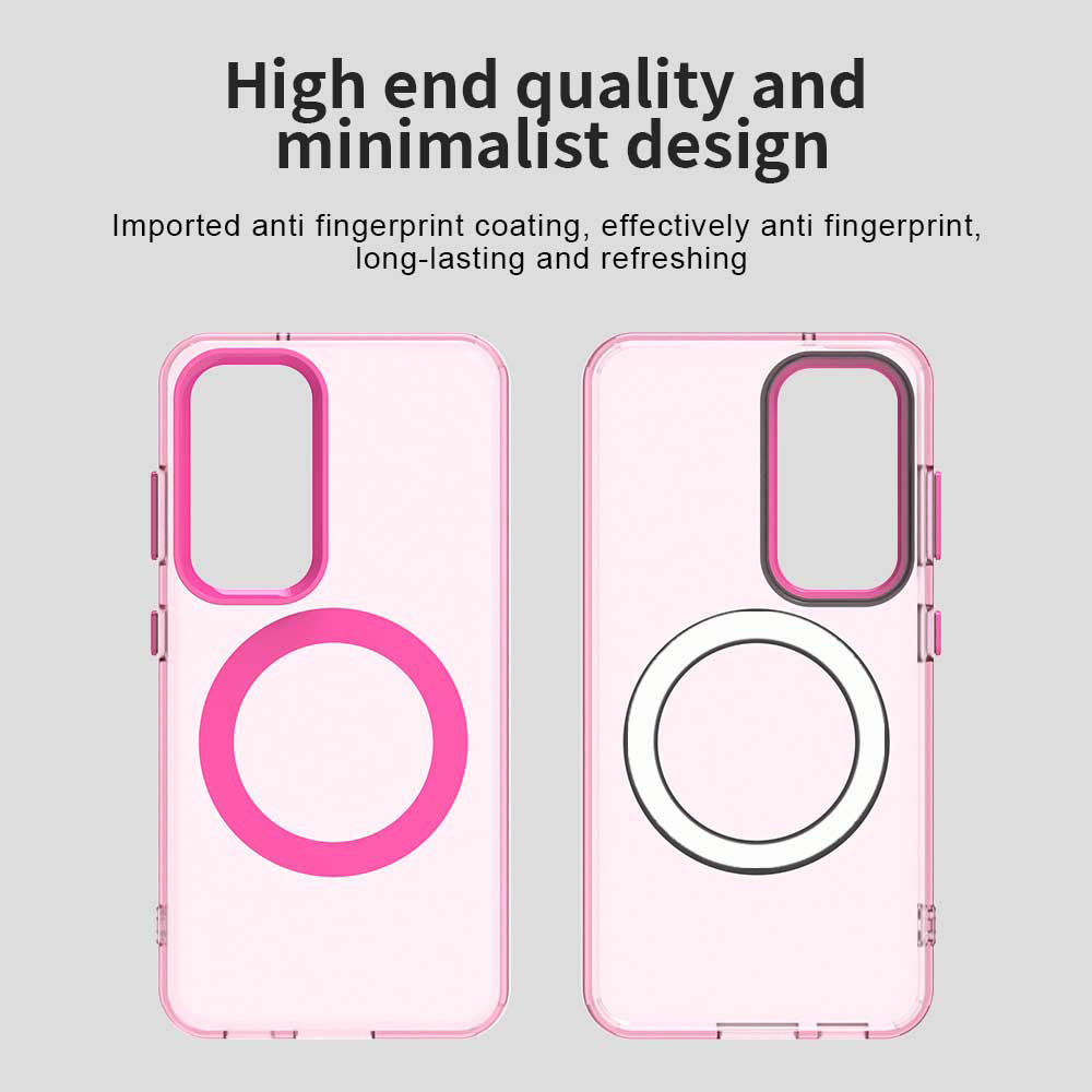 Custodia MagSafe per Samsung Galaxy S23 S911, Techsuit, CandyCase, Rosa
