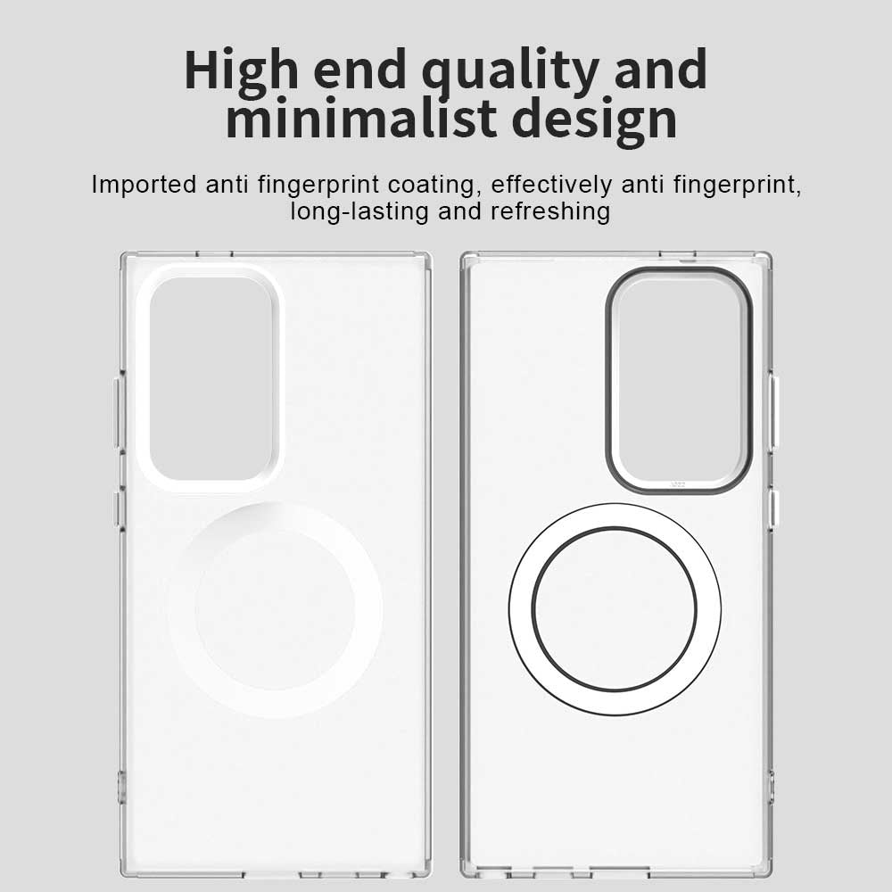 Custodia MagSafe per Samsung Galaxy S23 Ultra S918, Techsuit, CandyCase, Bianca