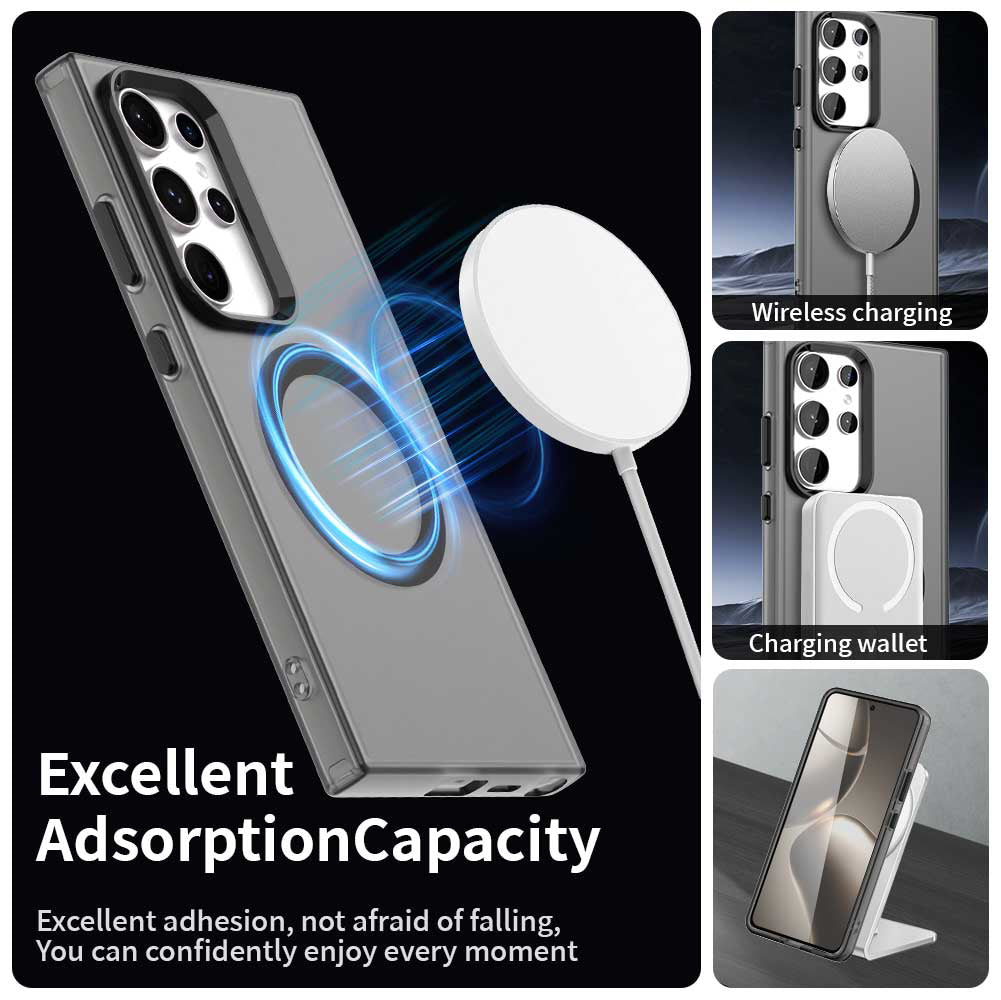 Custodia MagSafe per Samsung Galaxy S23 Ultra S918, Techsuit, CandyCase, Nera