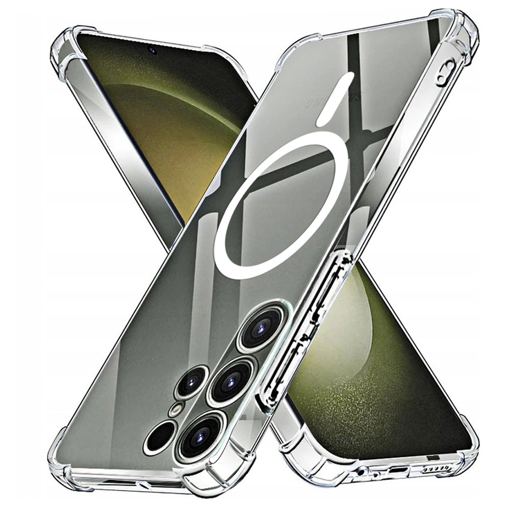 Custodia MagSafe per Samsung Galaxy S23 Ultra S918, Techsuit, Antiurto, Trasparente