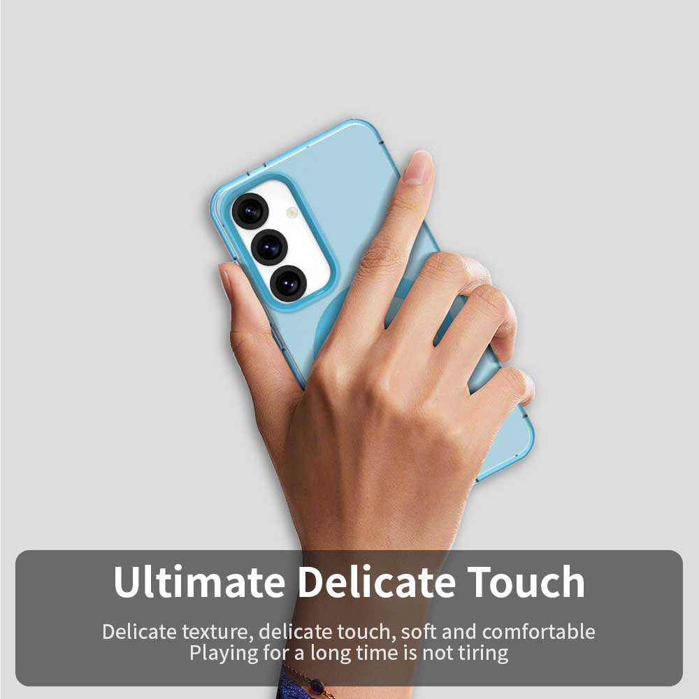 Custodia MagSafe per Samsung Galaxy S24 FE S721, Techsuit, CandyCase, Blu