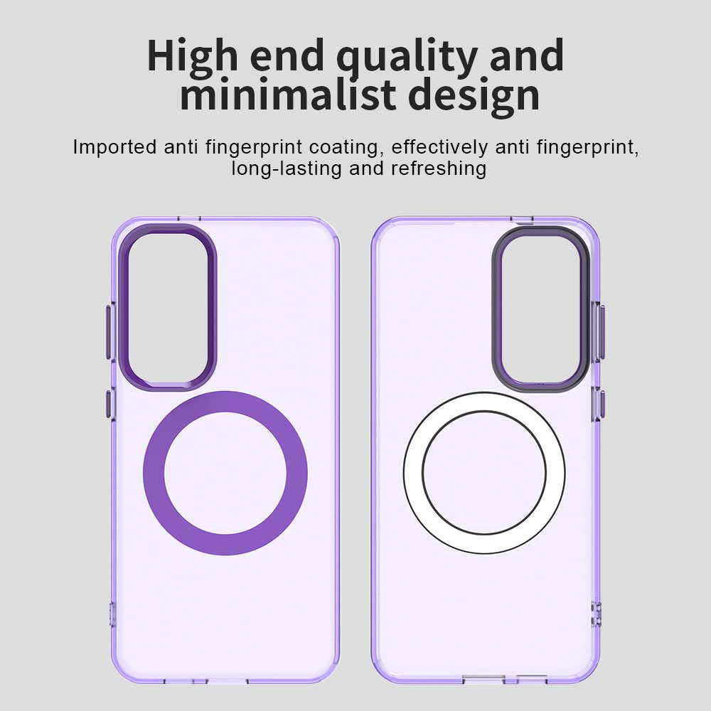 Custodia MagSafe per Samsung Galaxy S24 FE S721, Techsuit, CandyCase, Viola