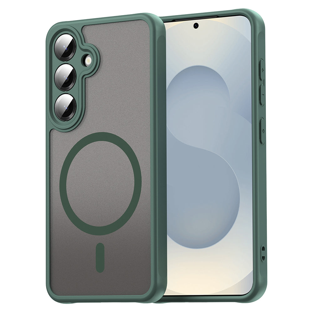 Custodia MagSafe per Samsung Galaxy S24 S921, Techsuit, HaloFrost II, Verde