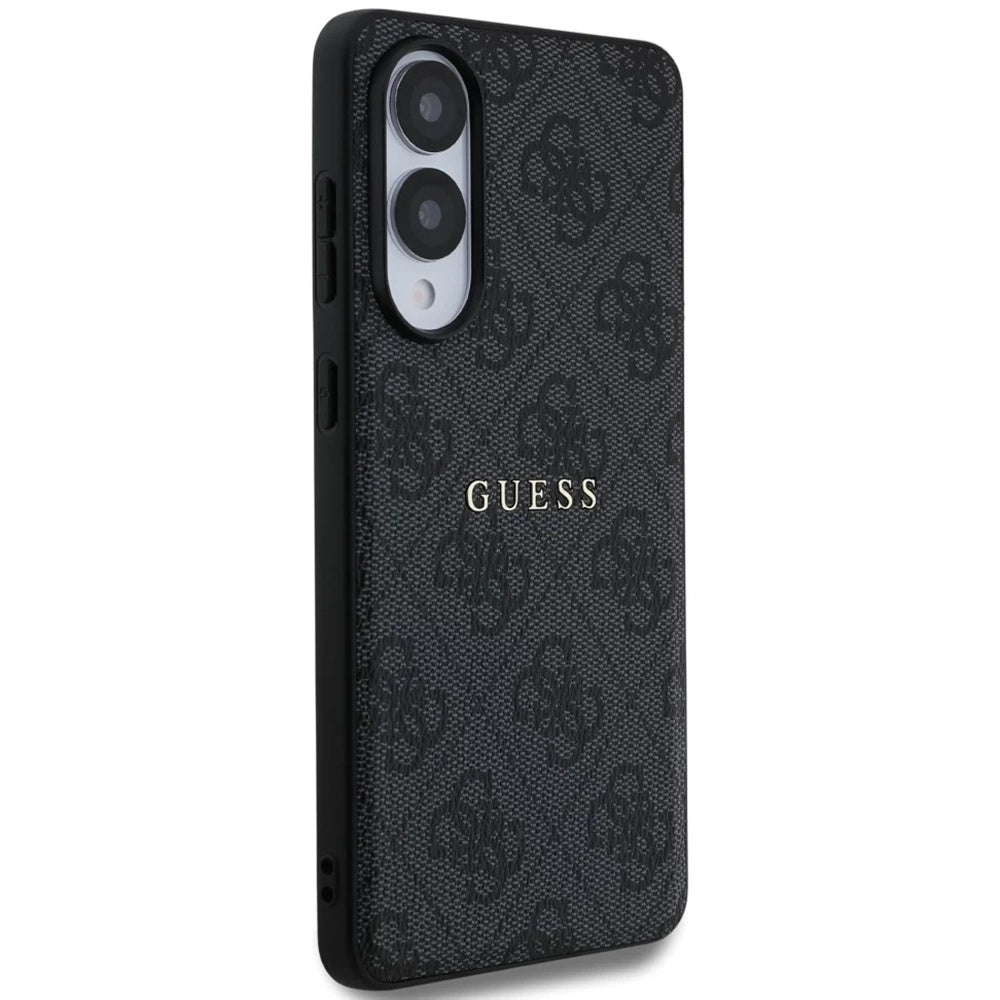 Custodia MagSafe per Samsung Galaxy S25 Edge S937, Guess, 4G Ring Classic Logo, Nera