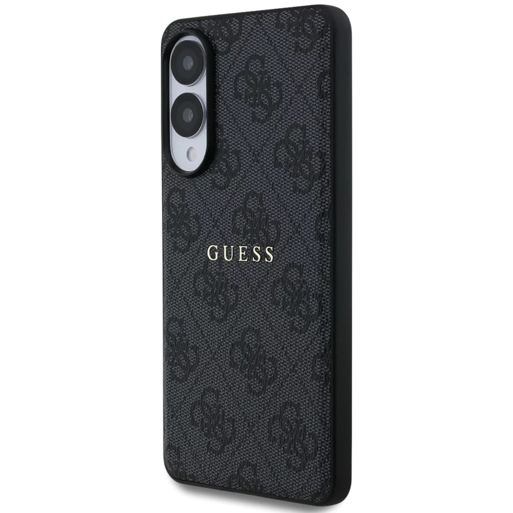 Custodia MagSafe per Samsung Galaxy S25 Edge S937, Guess, 4G Ring Classic Logo, Nera
