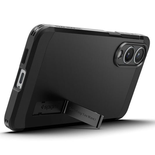 Custodia MagSafe per Samsung Galaxy S25 Edge S937, Spigen, Tough Armor, Nera ACS09422