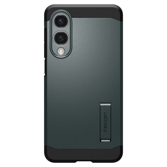 Custodia MagSafe per Samsung Galaxy S25 Edge S937, Spigen, Tough Armor, Verde ACS09424
