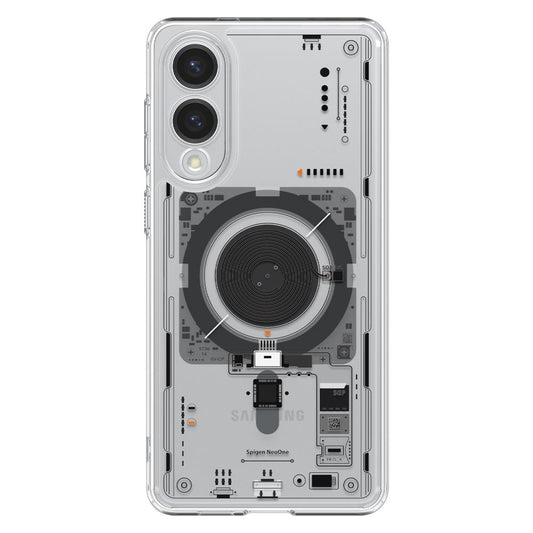 Custodia MagSafe per Samsung Galaxy S25 Edge S937, Spigen, Ultra Hybrid Neo One, Trasparente ACS09416
