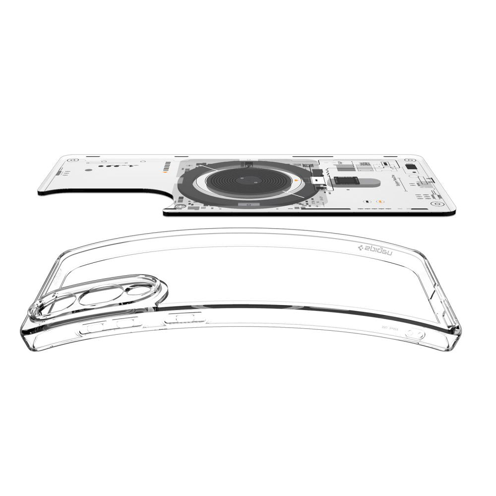 Custodia MagSafe per Samsung Galaxy S25 Edge S937, Spigen, Ultra Hybrid Neo One, Trasparente ACS09416