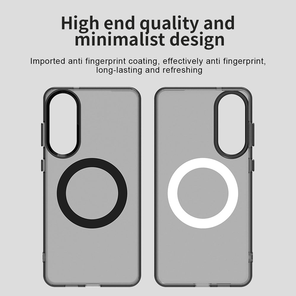 Custodia MagSafe per Samsung Galaxy S25 Edge S937, Techsuit, CandyCase, Nera