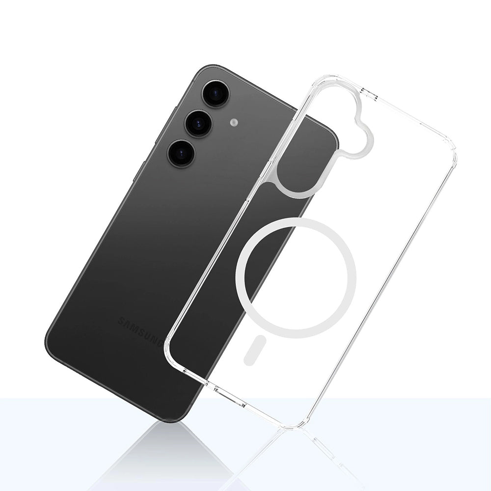 Custodia MagSafe per Samsung Galaxy S25 FE, 3MK, Armor MagCase, Trasparente