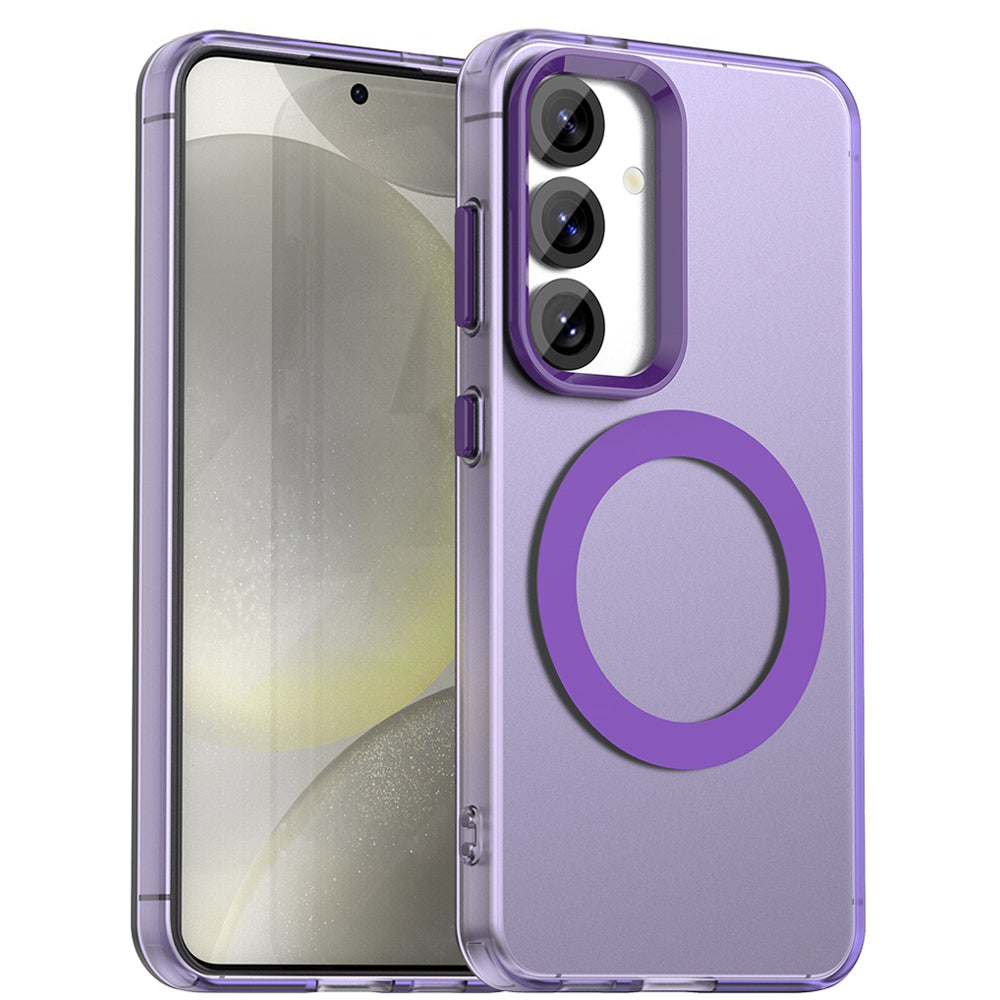 Custodia MagSafe per Samsung Galaxy S25+ S936 / S24+ S926, Techsuit, CandyCase, Viola