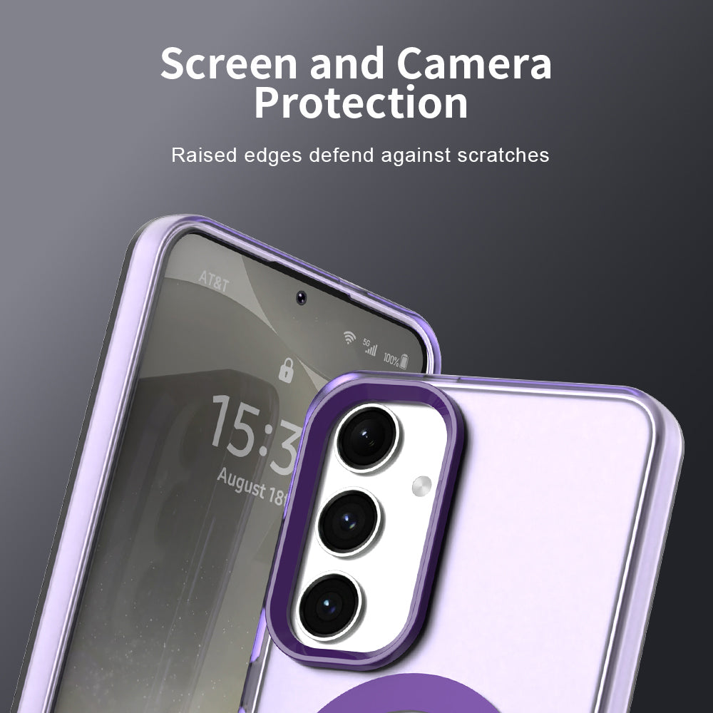 Custodia MagSafe per Samsung Galaxy S25+ S936 / S24+ S926, Techsuit, CandyCase, Viola